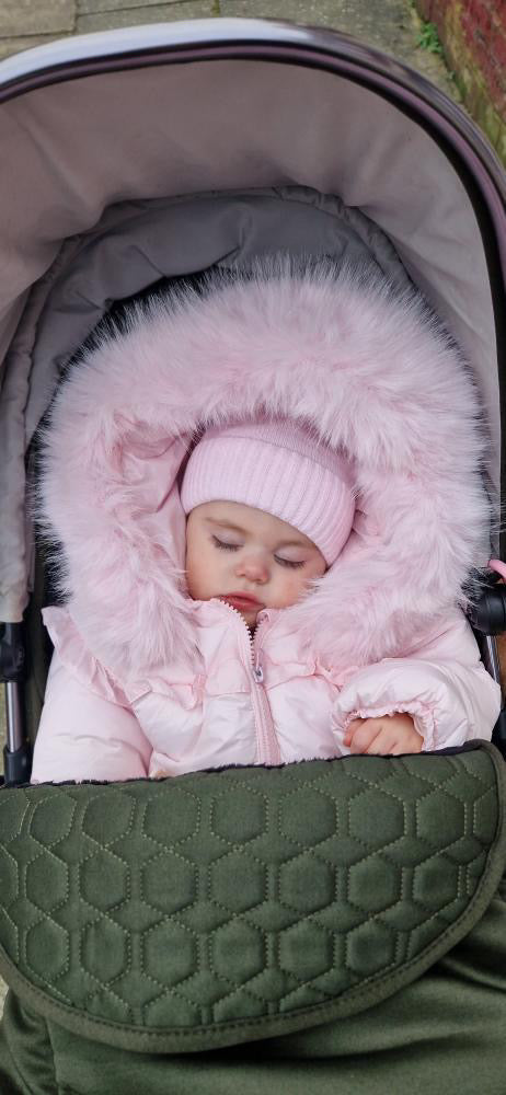 Wee Me Girls Pink Puffer Coat