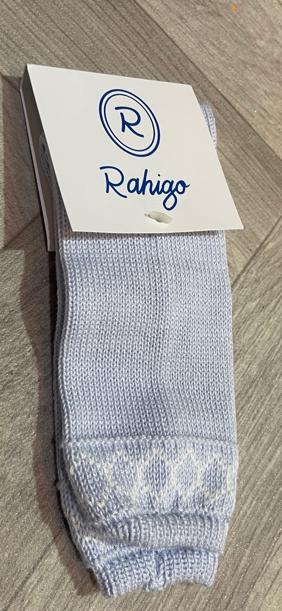 Rahigo Blue & White Knit Socks