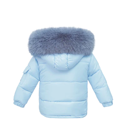 Wee Me Boys Blue Puffer Coat