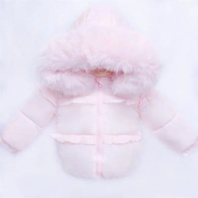 Wee Me Girls Pink Puffer Coat