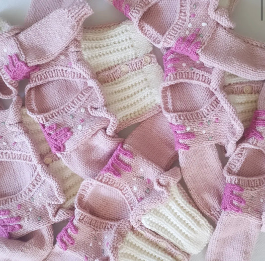 Handmade Pink Cupcake Cardigan
