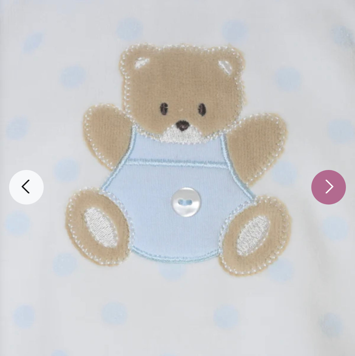 Teddy Spot Outfit Blue/White