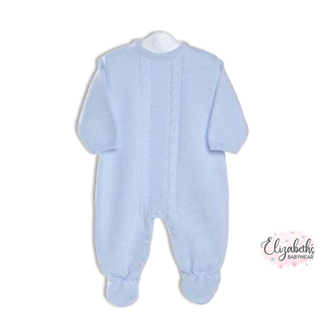 Dandelion Blue Boys Cable Knit Onesie