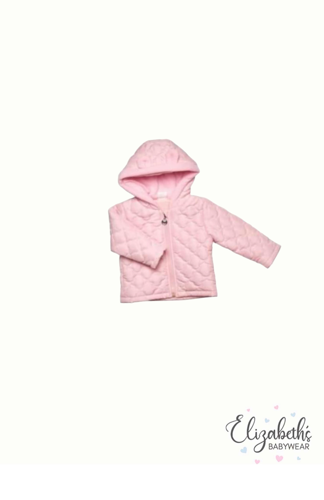 Pink - Clouds Hooded Quilted Jacket