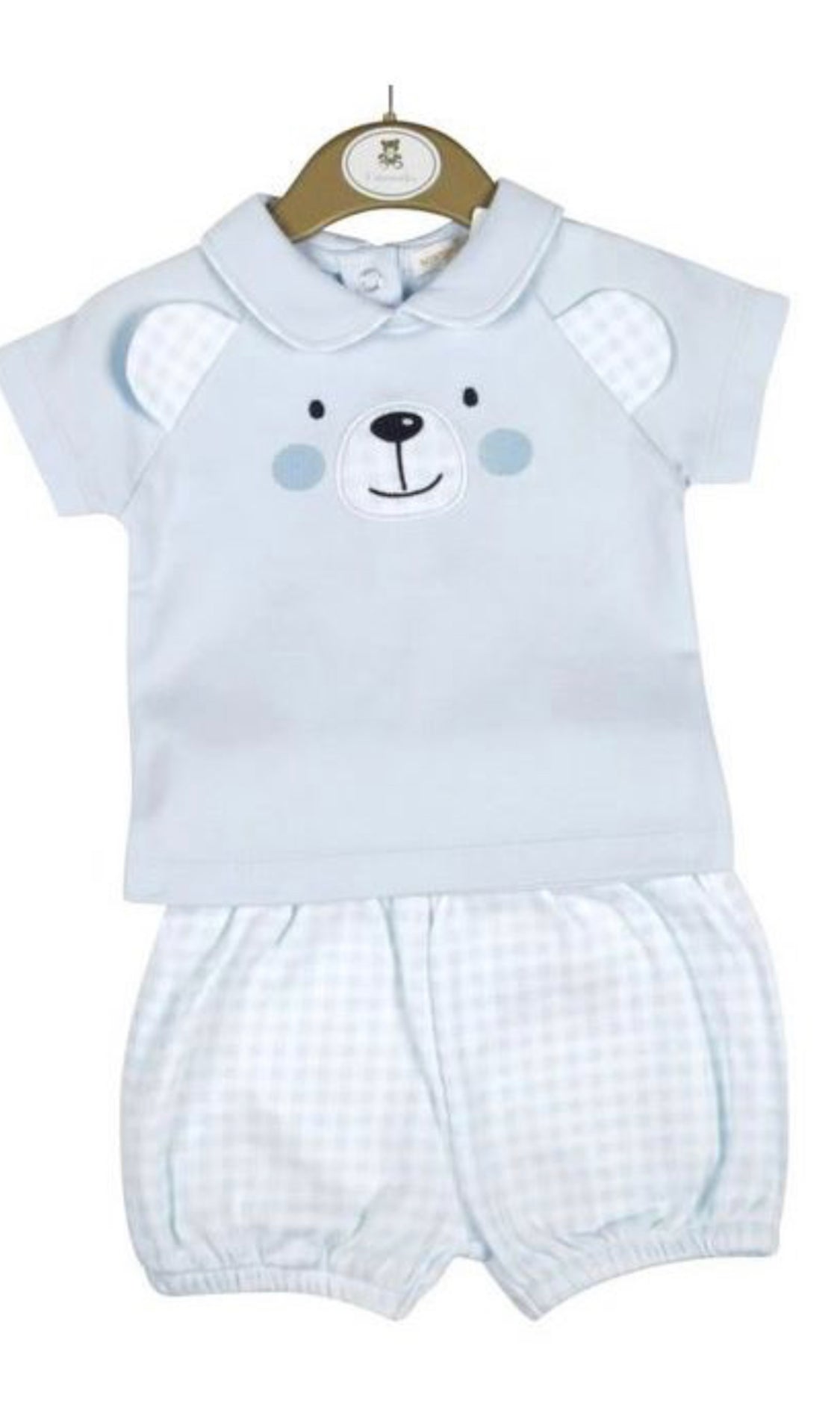 Mintini Boys Teddy Face Top & Shorts