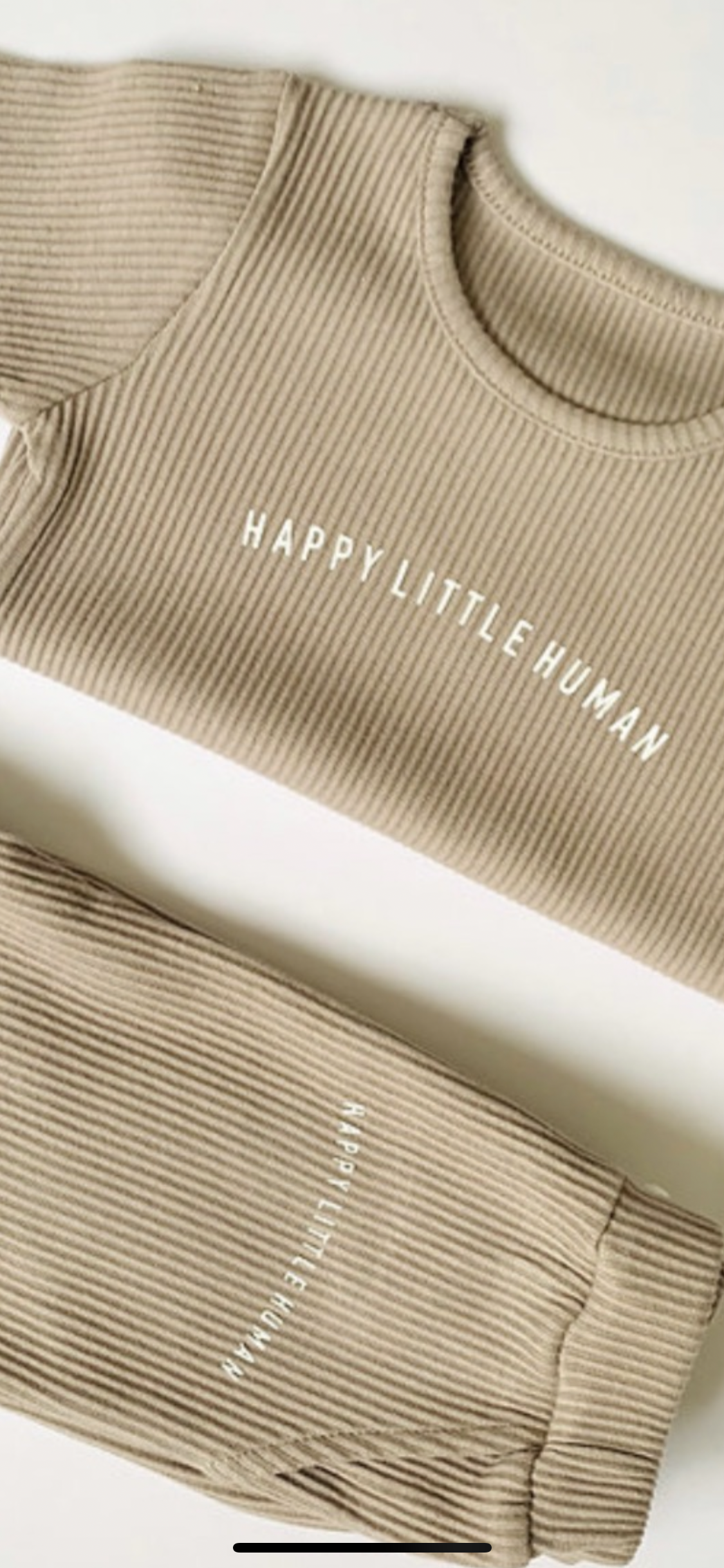 Taupe Happy Little Human Short Lounge Set