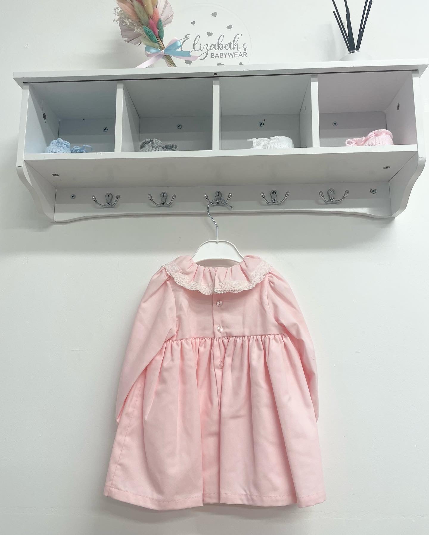 Laivicar Spanish Smocked Pink Dress