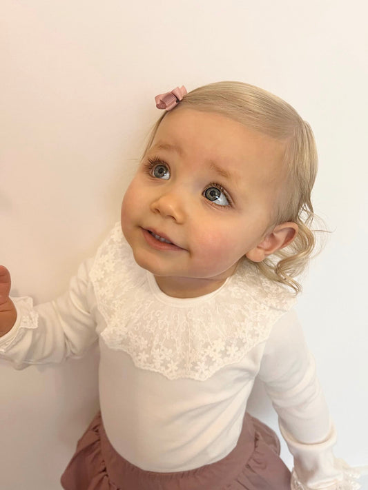 Calamarobaby Cream Frill Vest
