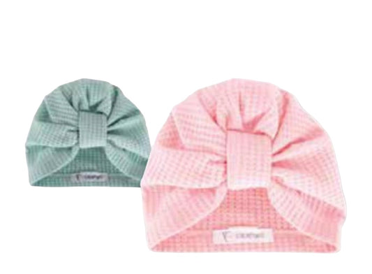 Baby Calamaro Rosa Knotted Turban