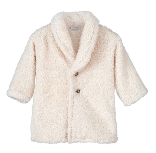 Calamaro Cream Fleece Coat