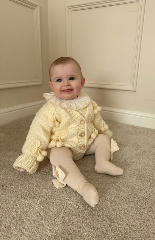 Cream Cherry Cardigan