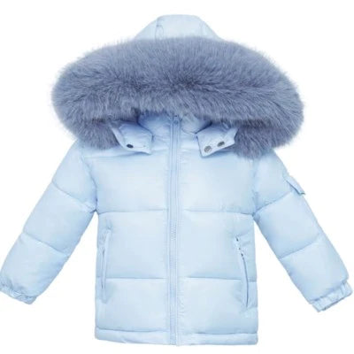 Wee Me Boys Blue Puffer Coat