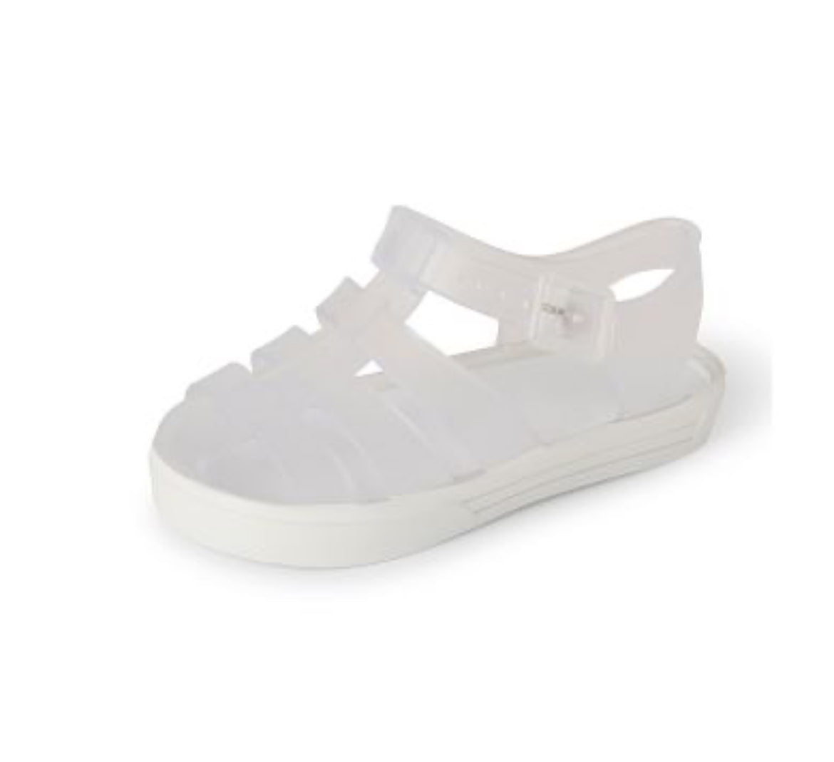 White Jelly Sandals