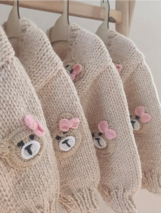 Beige Teddy Cardigan