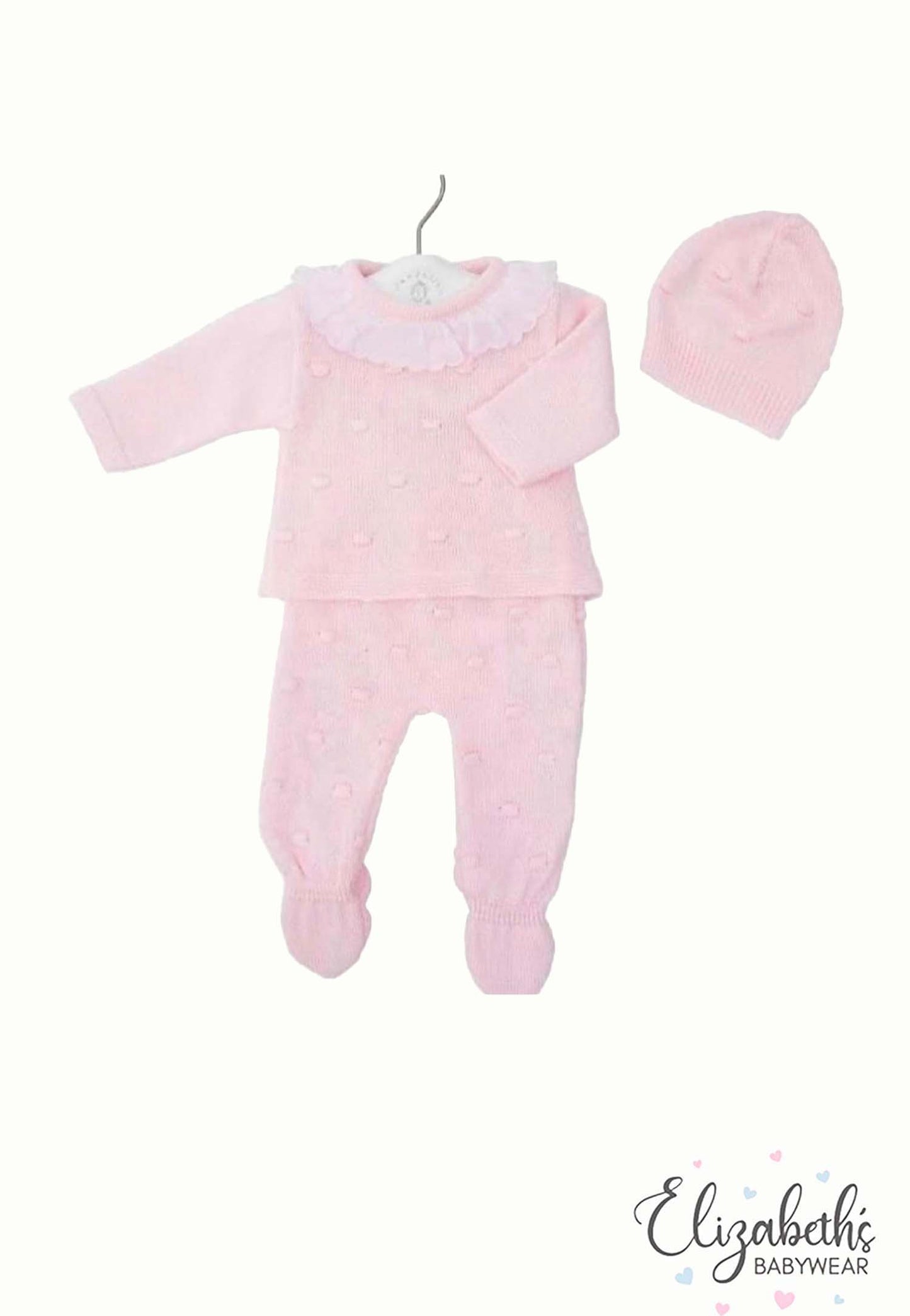 Dandelion Pink Knitted Three Piece Outfit