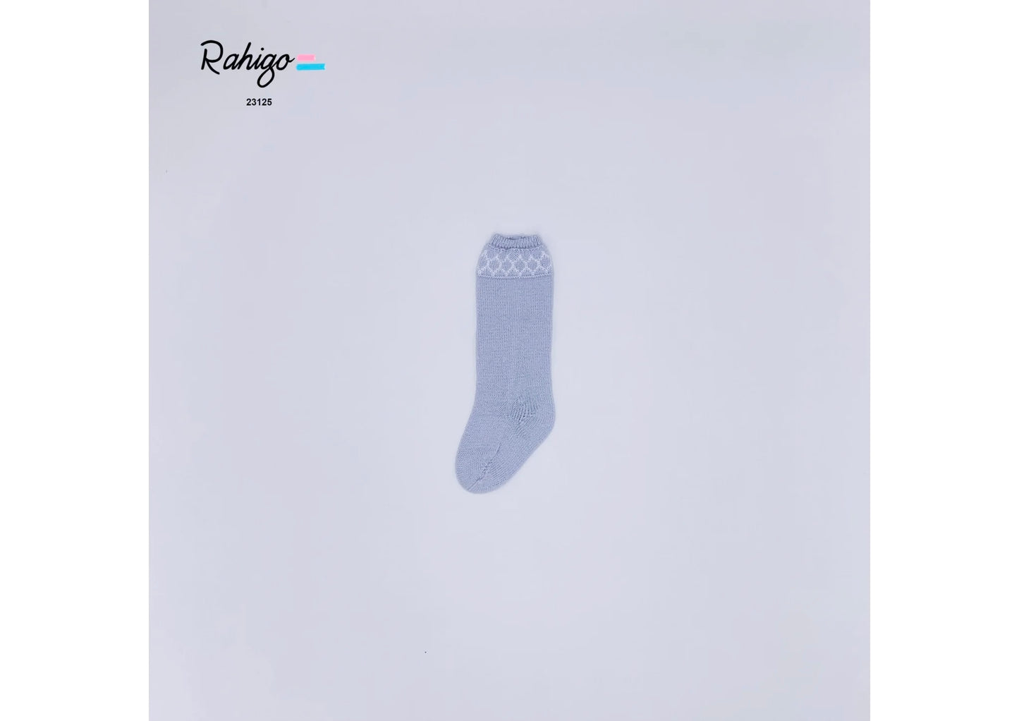Rahigo Blue & White Knit Socks