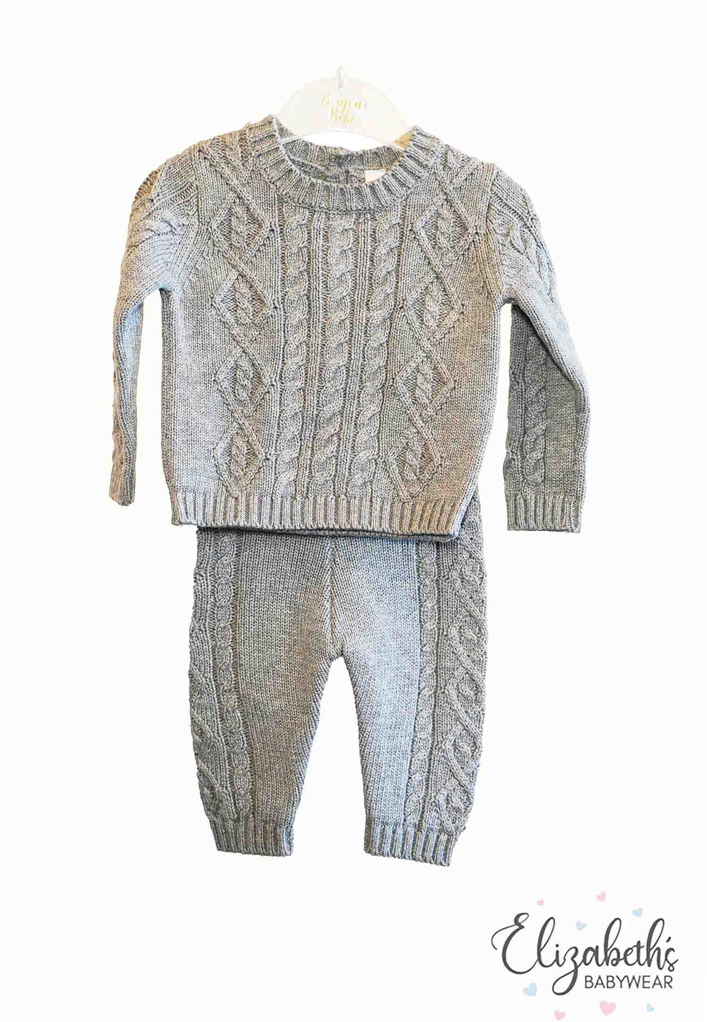 Cable Knit 2 Piece Outfit